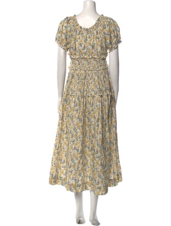 DÔEN Floral Print Knee-Length Dress