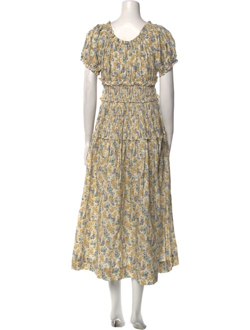 DÔEN Floral Print Knee-Length Dress