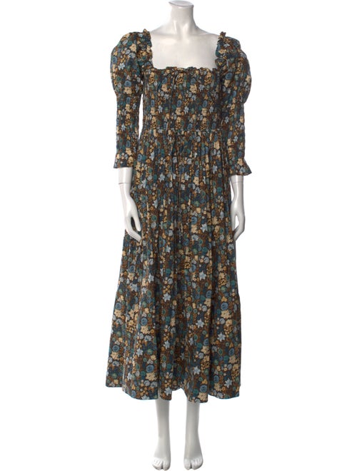 DÔEN Floral Print Long Dress