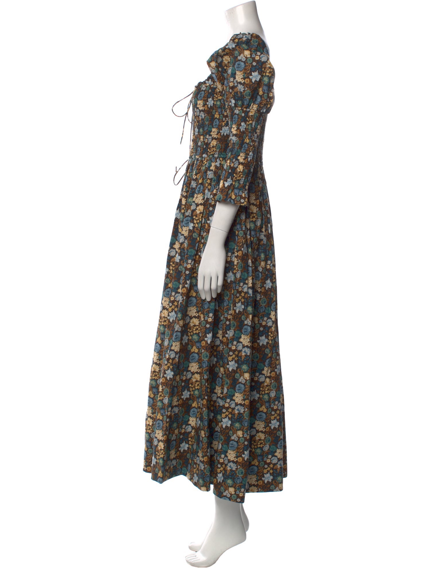 DÔEN Floral Print Long Dress