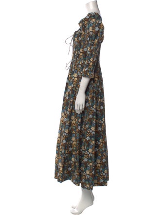 DÔEN Floral Print Long Dress