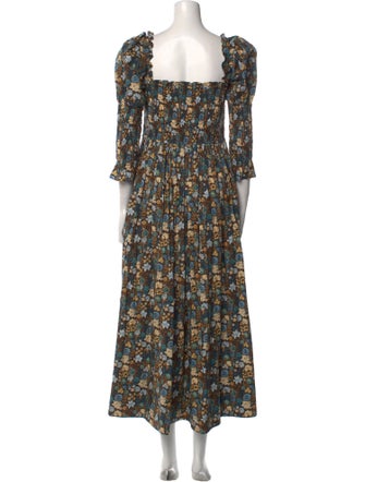 DÔEN Floral Print Long Dress