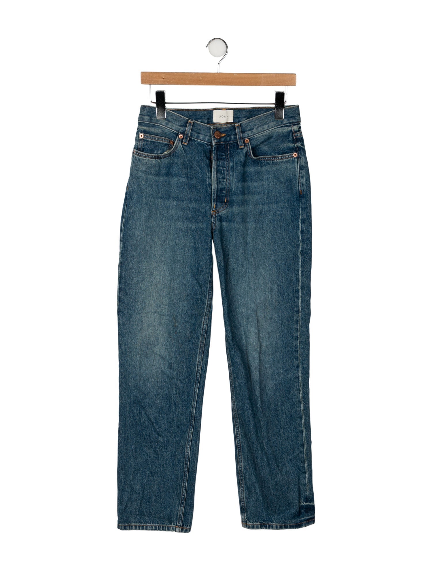 DÔEN Mid-Rise Straight Leg Jeans