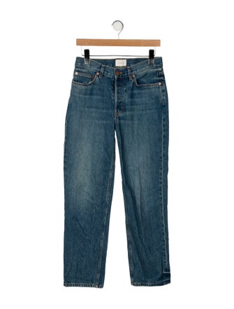 DÔEN Mid-Rise Straight Leg Jeans