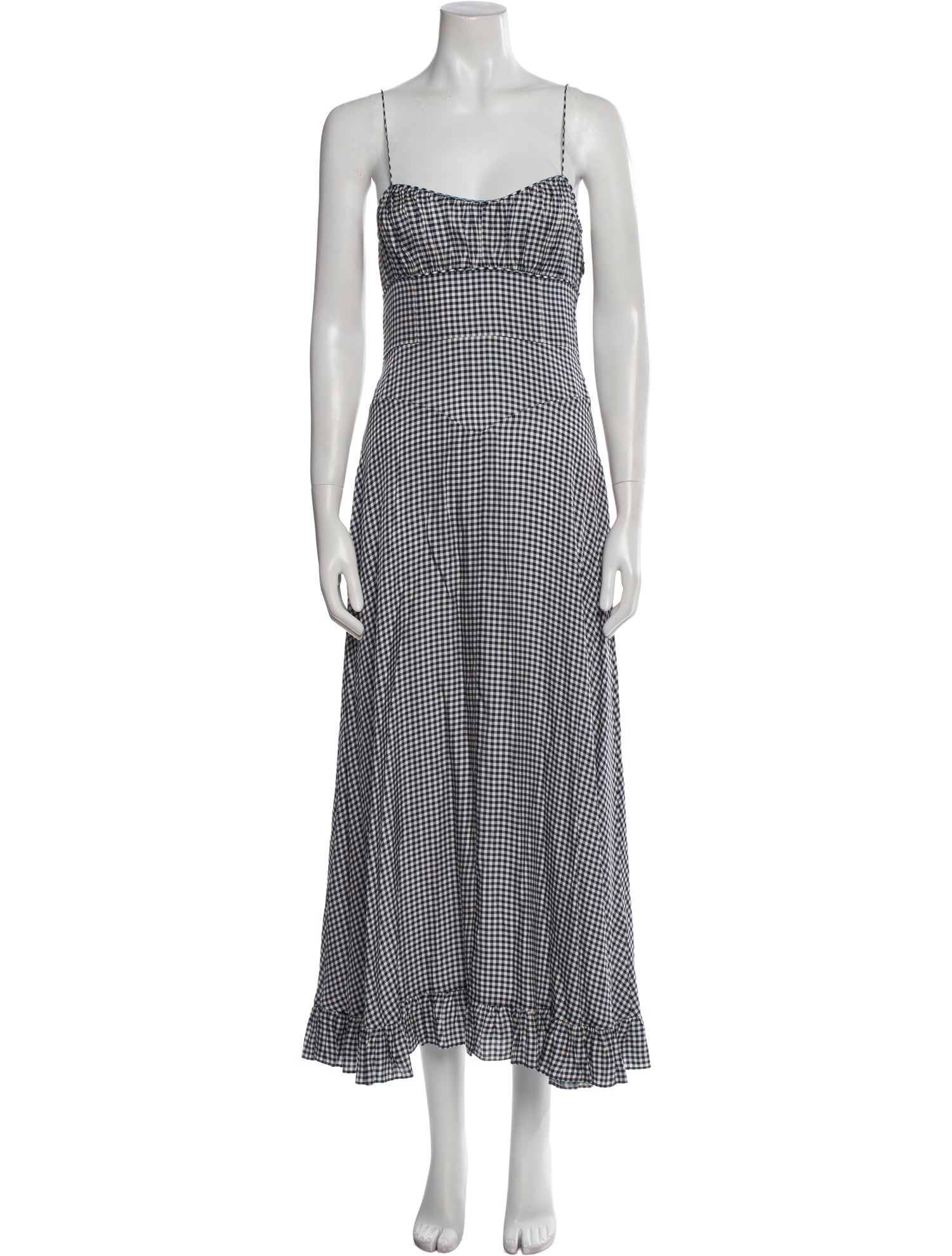 DÔEN Plaid Print Long Dress w/ Tags