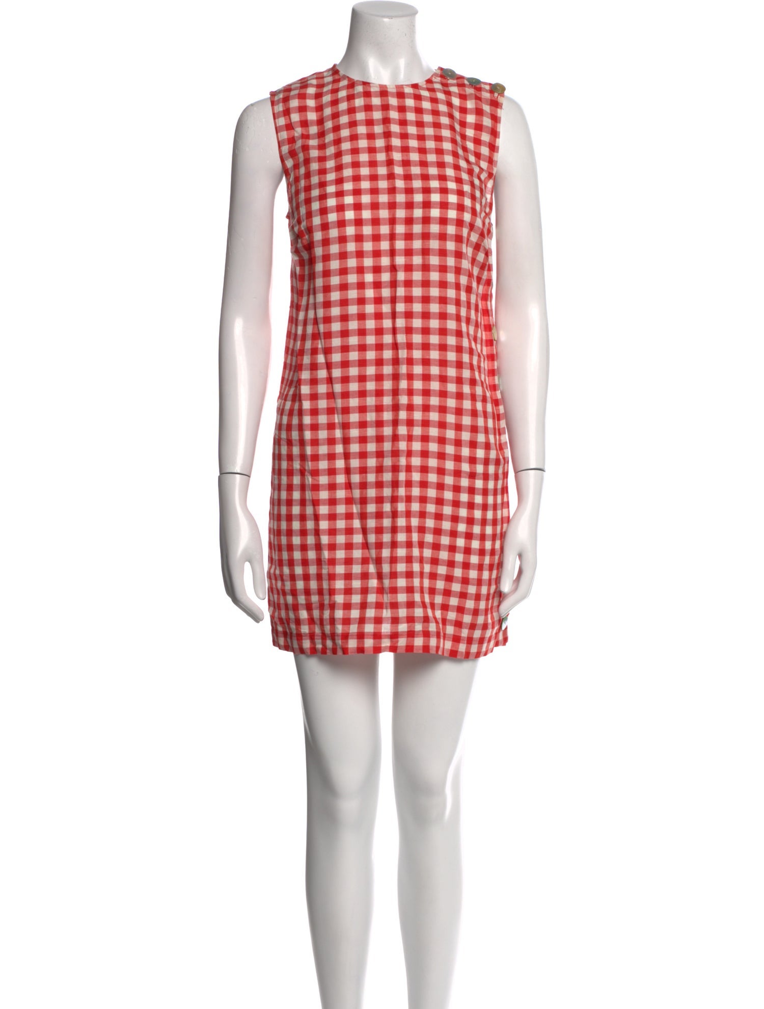 DÔEN Plaid Print Mini Dress