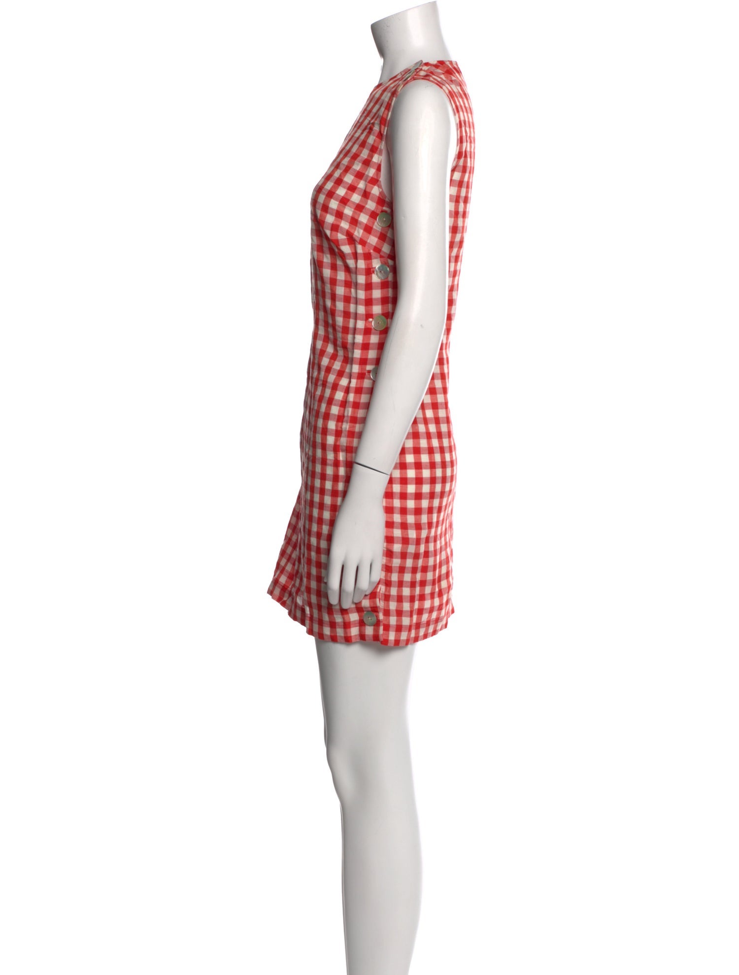 DÔEN Plaid Print Mini Dress