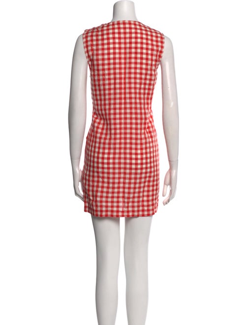 DÔEN Plaid Print Mini Dress