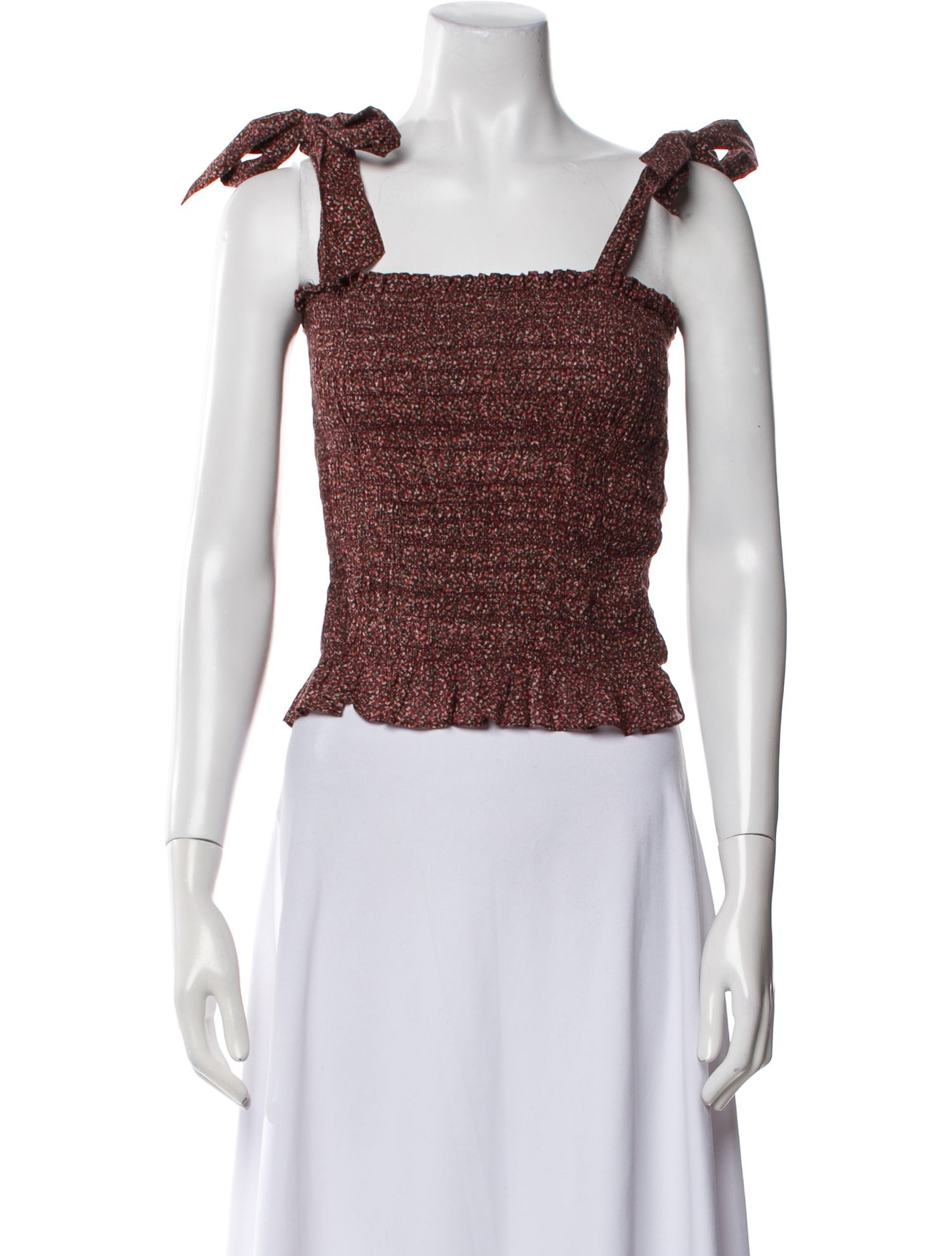 DÔEN Square Neckline Sleeveless Crop Top