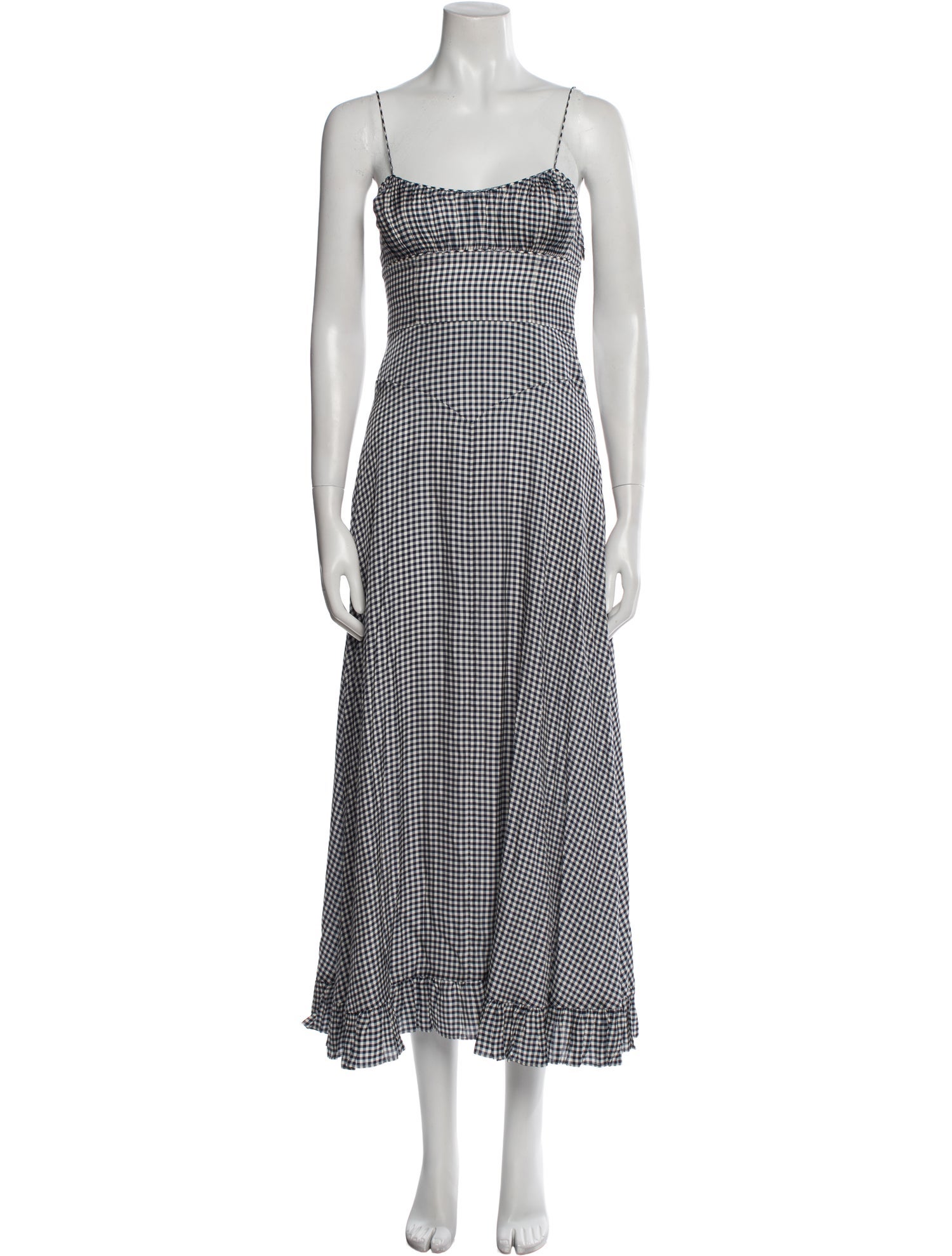 DÔEN Plaid Print Long Dress w/ Tags