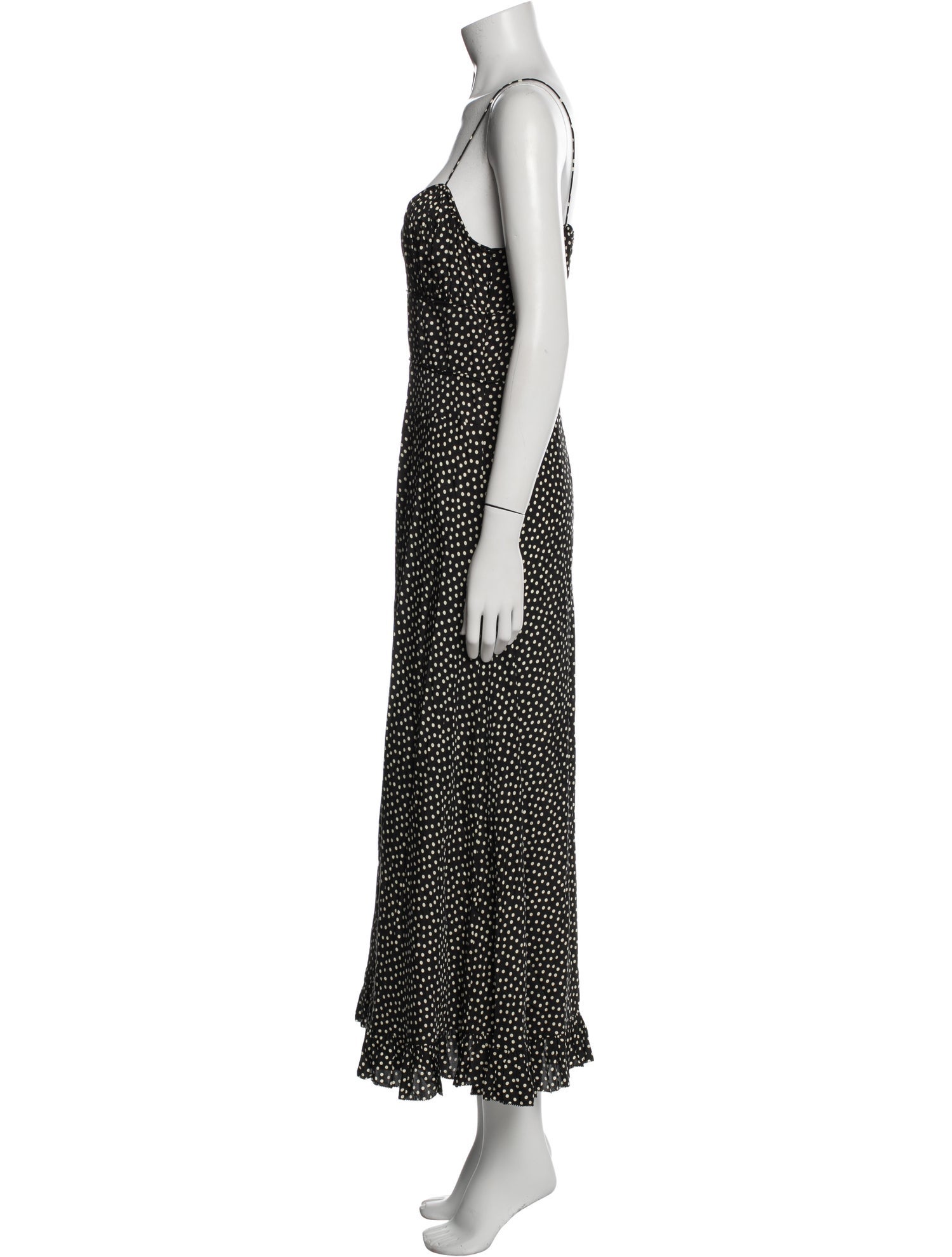 DÔEN Polka Dot Print Long Dress