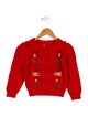 DÔEN Girls' Embroidered Knit Cardigan
