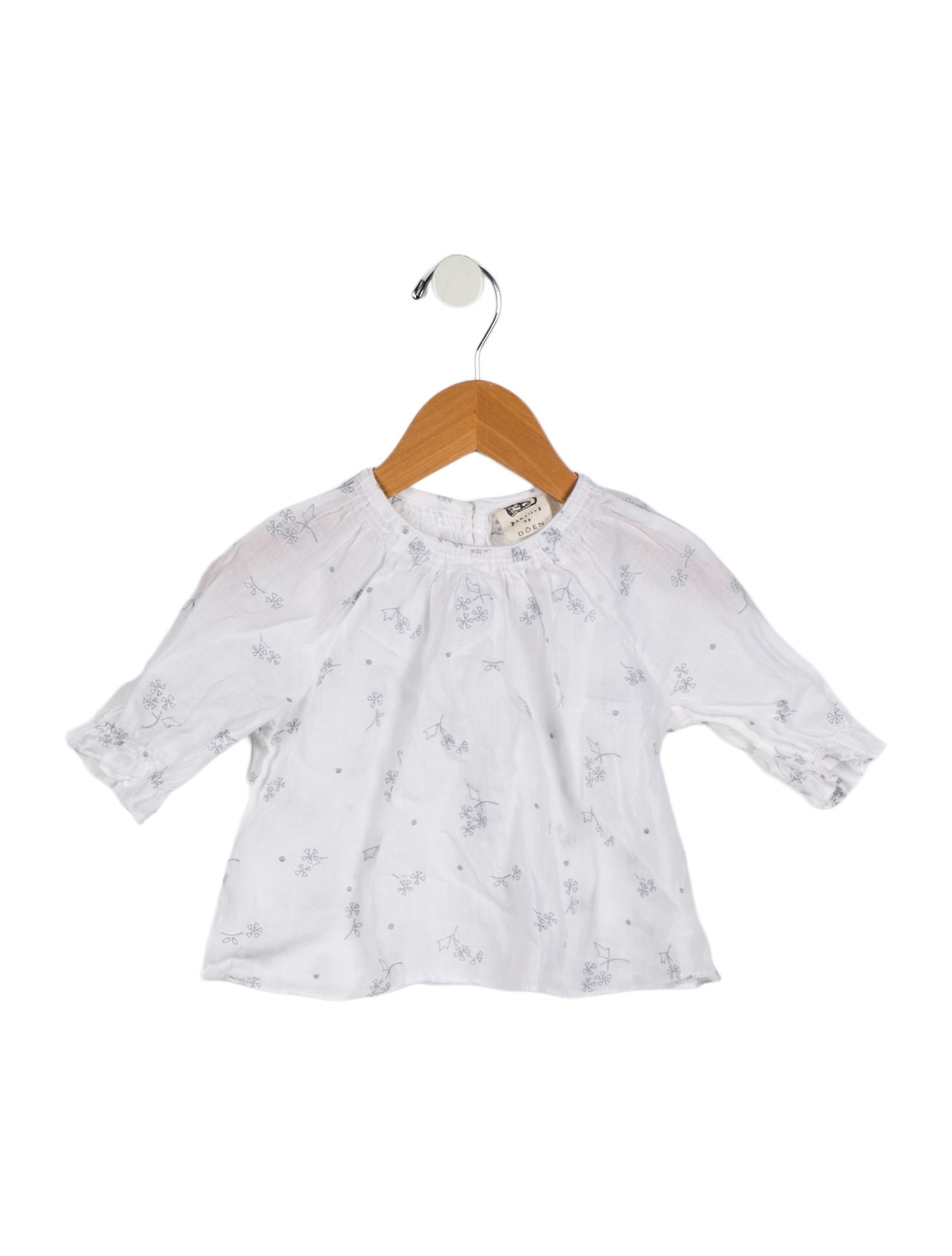 DÔEN Girls' Short Sleeve Printed Shirt