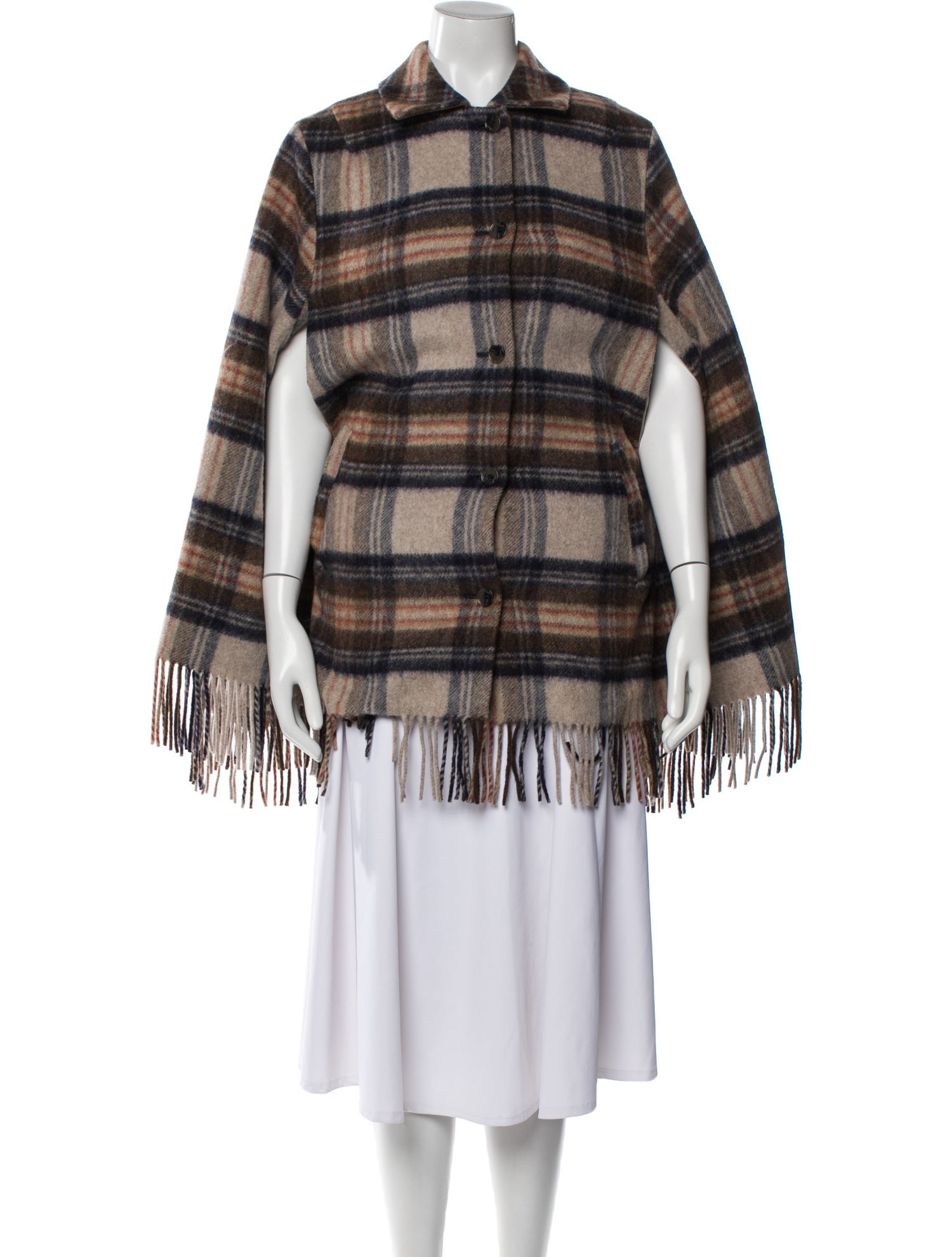 DÔEN Wool Plaid Print Jacket w/ Tags