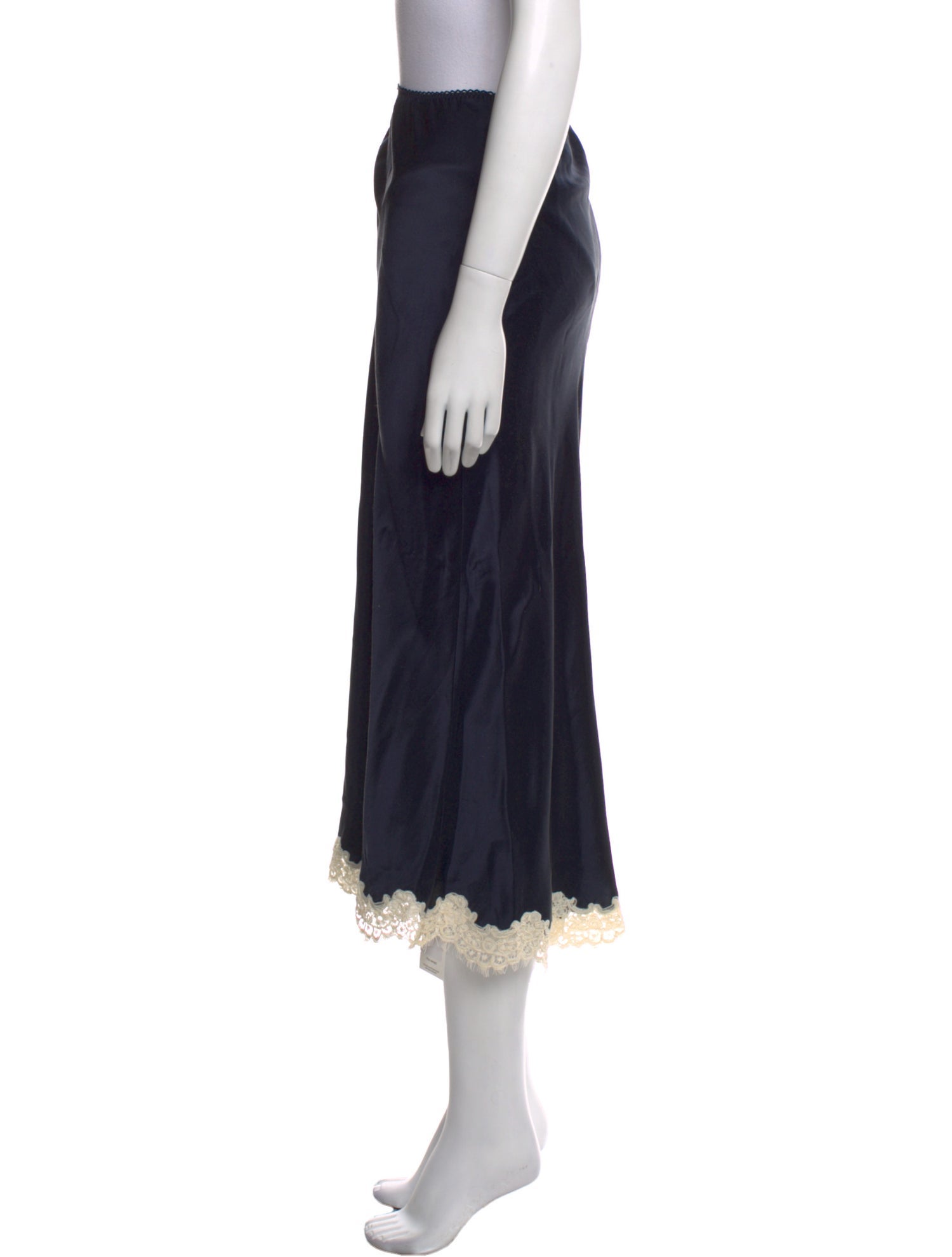 DÔEN Silk Midi Length Skirt