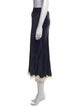 DÔEN Silk Midi Length Skirt
