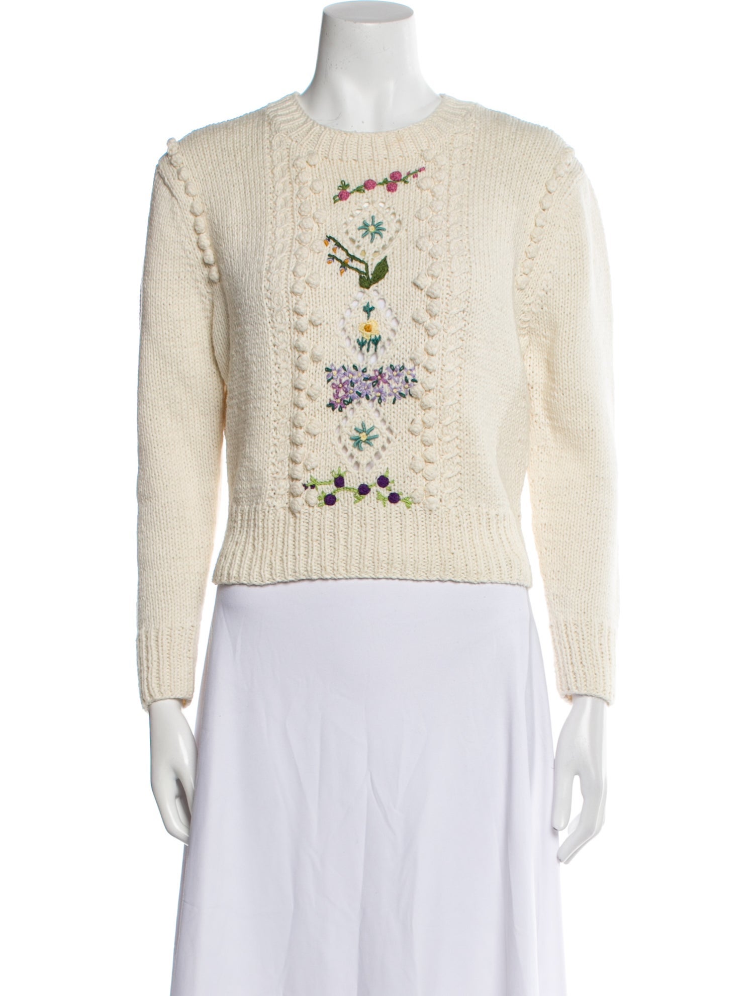 DÔEN Graphic Print Crew Neck Sweater