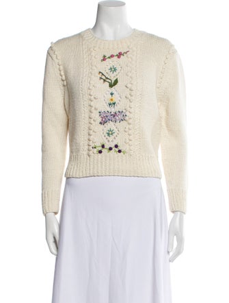 DÔEN Graphic Print Crew Neck Sweater