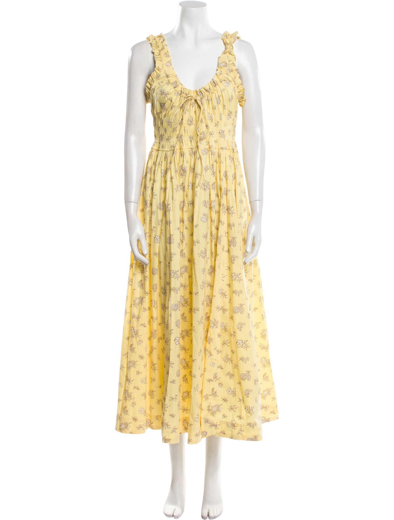 DÔEN Floral Print Long Dress