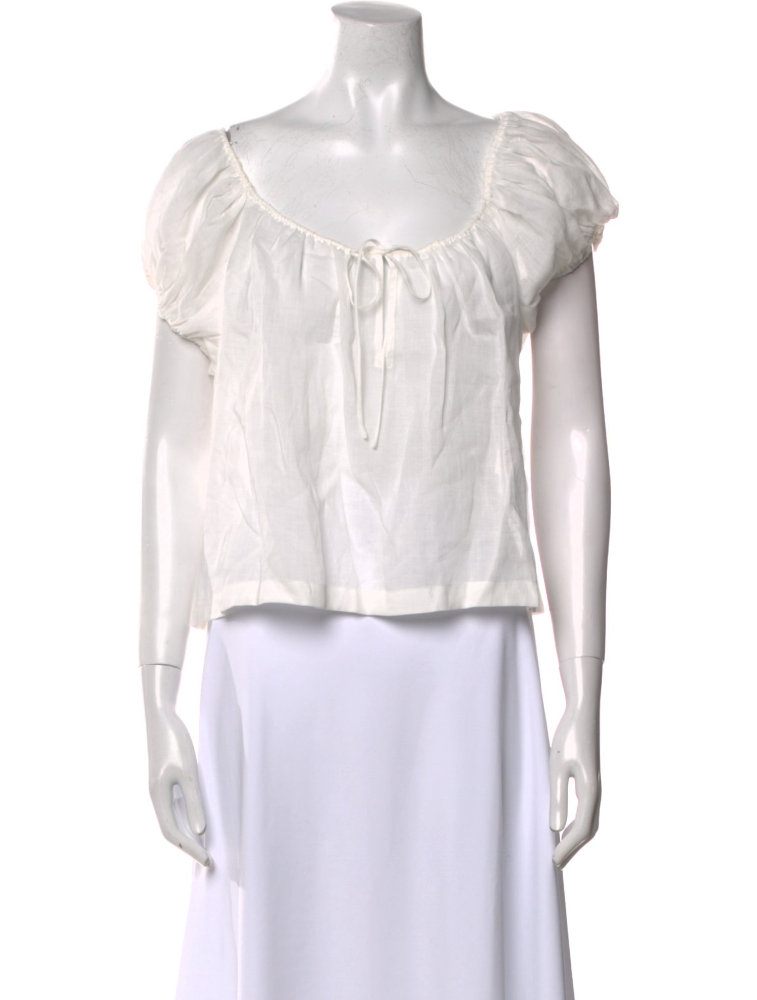 DÔEN Scoop Neck Short Sleeve Crop Top w/ Tags