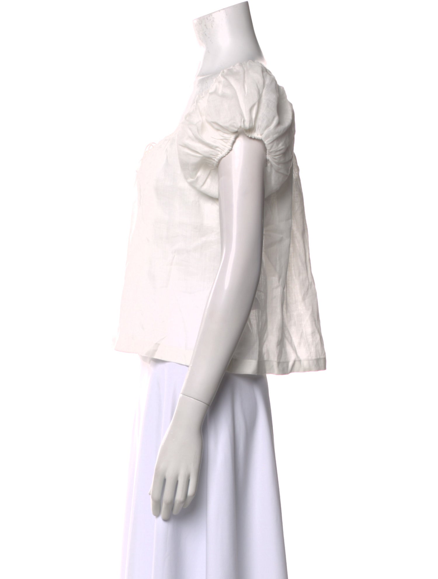 DÔEN Scoop Neck Short Sleeve Crop Top w/ Tags