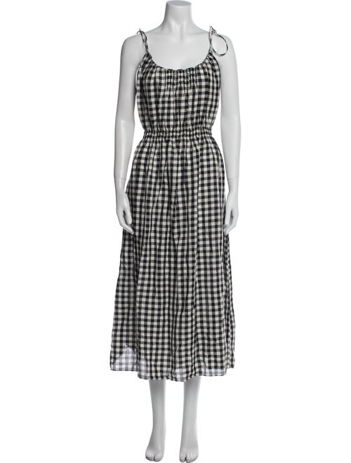 DÔEN Plaid Print Long Dress