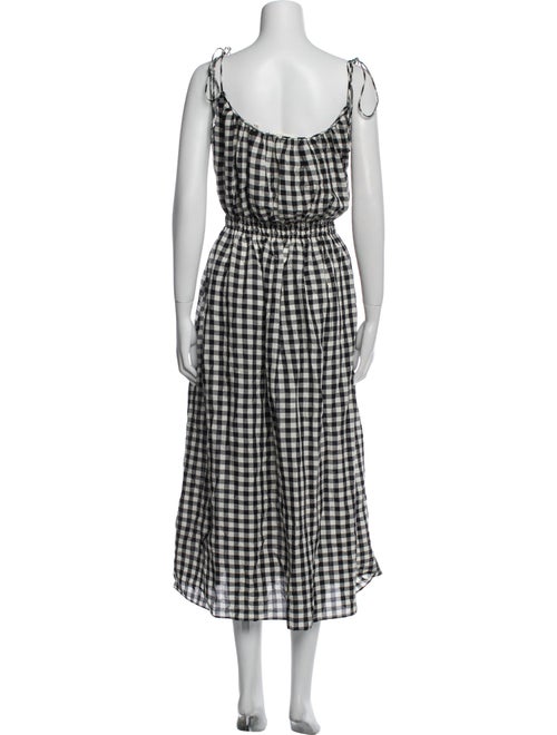 DÔEN Plaid Print Long Dress