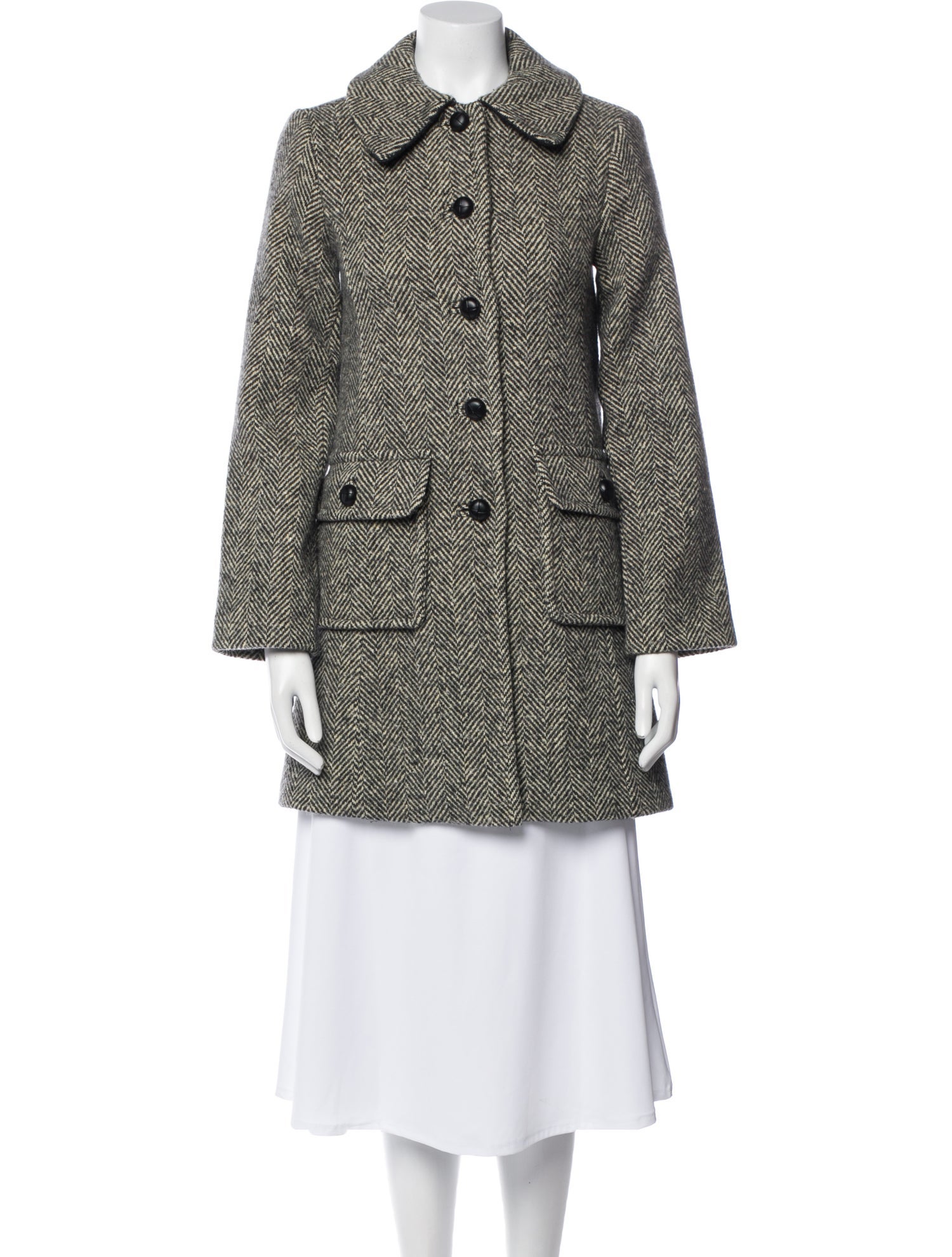 DÔEN Wool Animal Print Coat w/ Tags