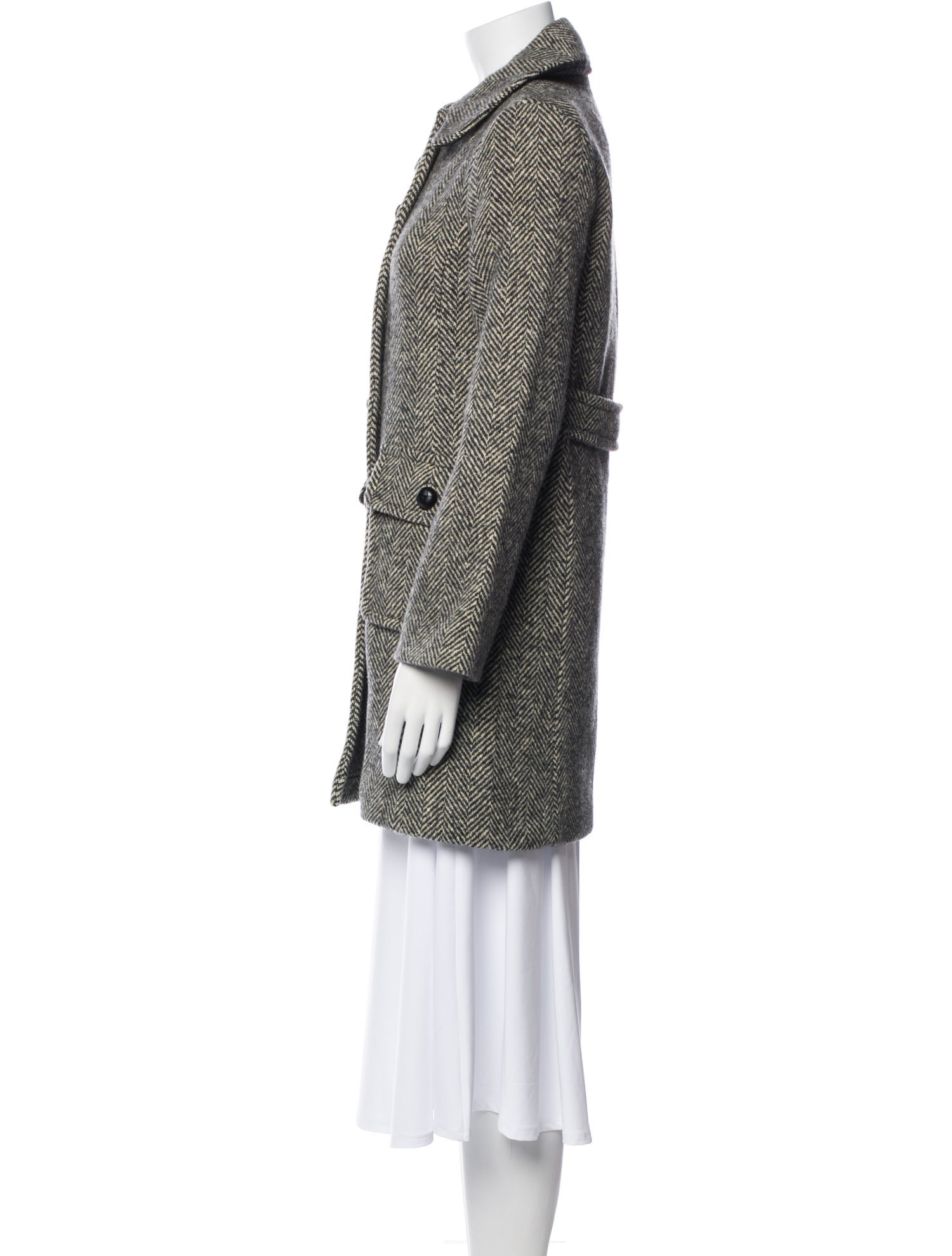 DÔEN Wool Animal Print Coat w/ Tags