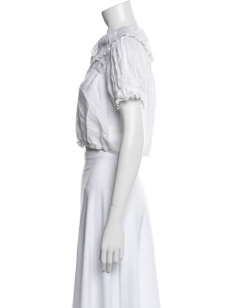 DÔEN Off-The-Shoulder Short Sleeve Crop Top