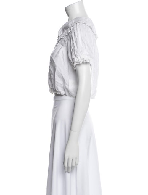 DÔEN Off-The-Shoulder Short Sleeve Crop Top