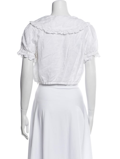 DÔEN Off-The-Shoulder Short Sleeve Crop Top