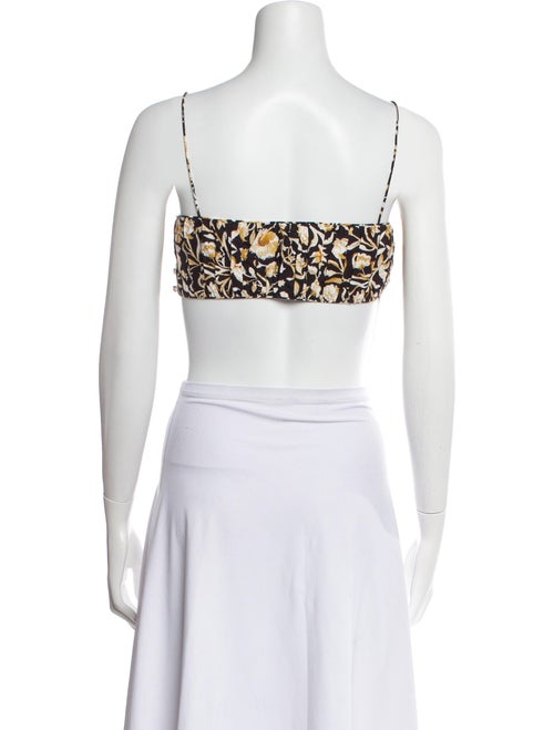 DÔEN Printed Square Neckline Crop Top