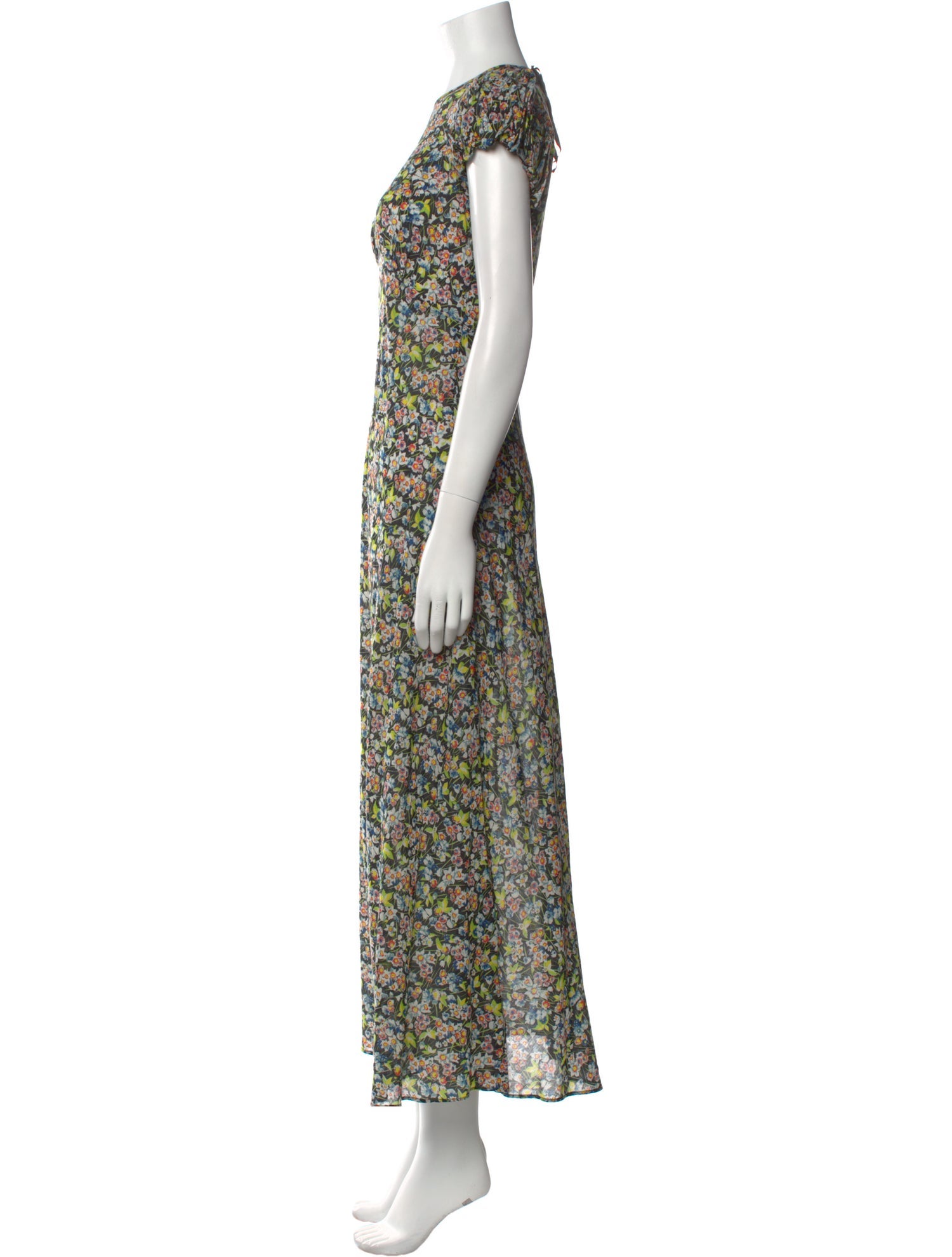 DÔEN Floral Print Long Dress