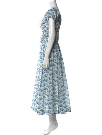 DÔEN Floral Print Long Dress