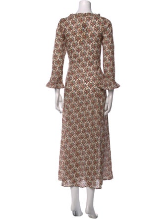 DÔEN Floral Print Long Dress