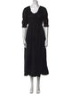 DÔEN Scoop Neck Midi Length Dress