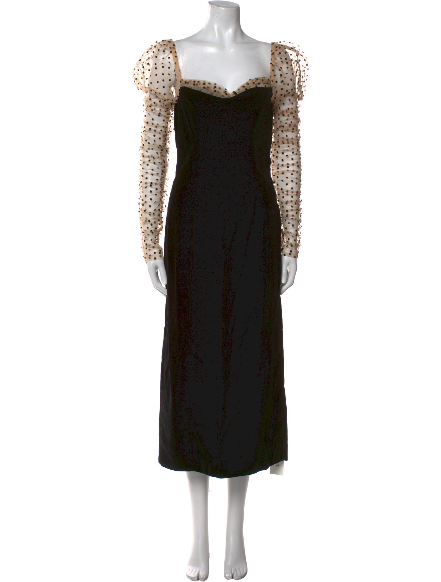 DÔEN Lace Pattern Midi Length Dress