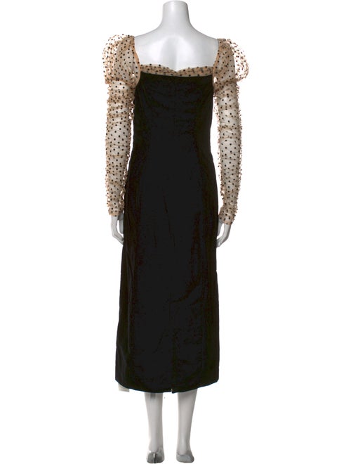 DÔEN Lace Pattern Midi Length Dress