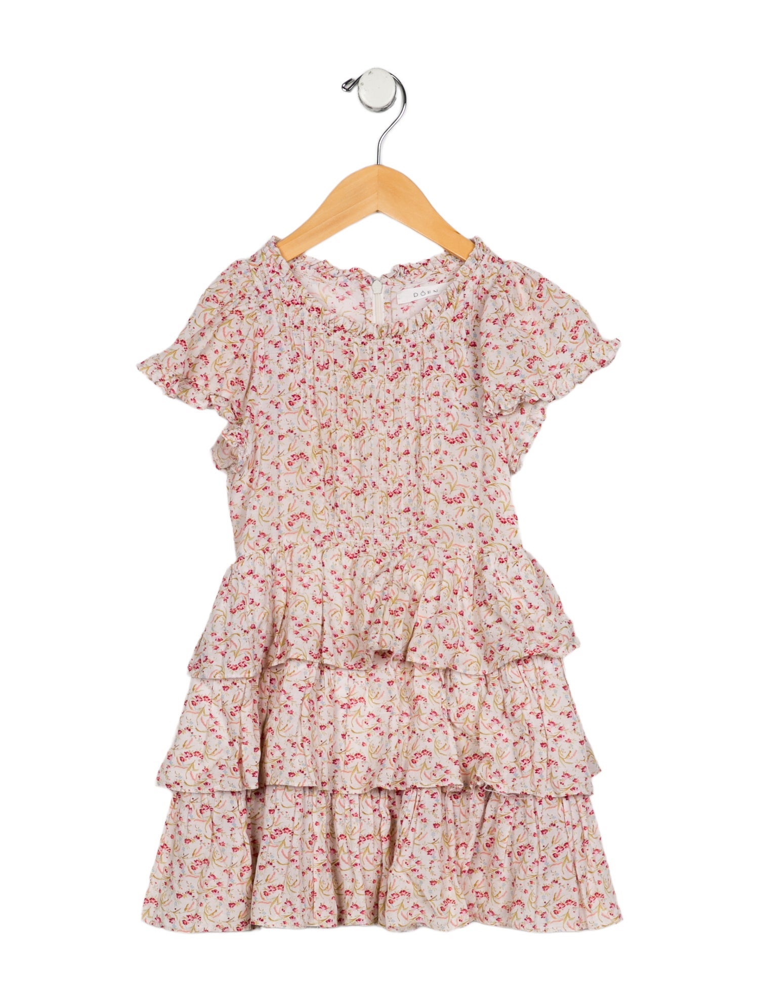 DÔEN Toddler Girls' Floral Short Sleeve Dress