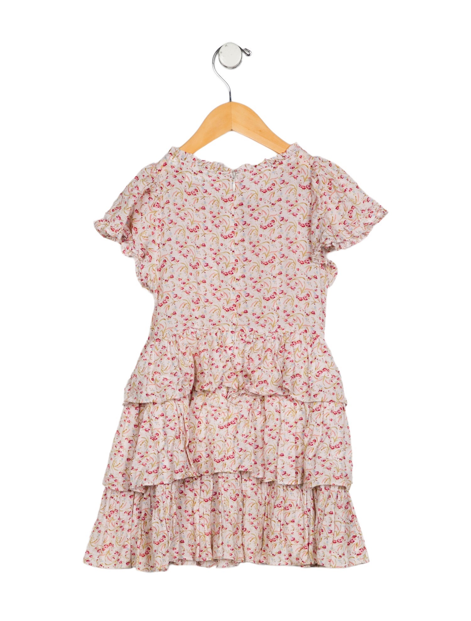 DÔEN Toddler Girls' Floral Short Sleeve Dress
