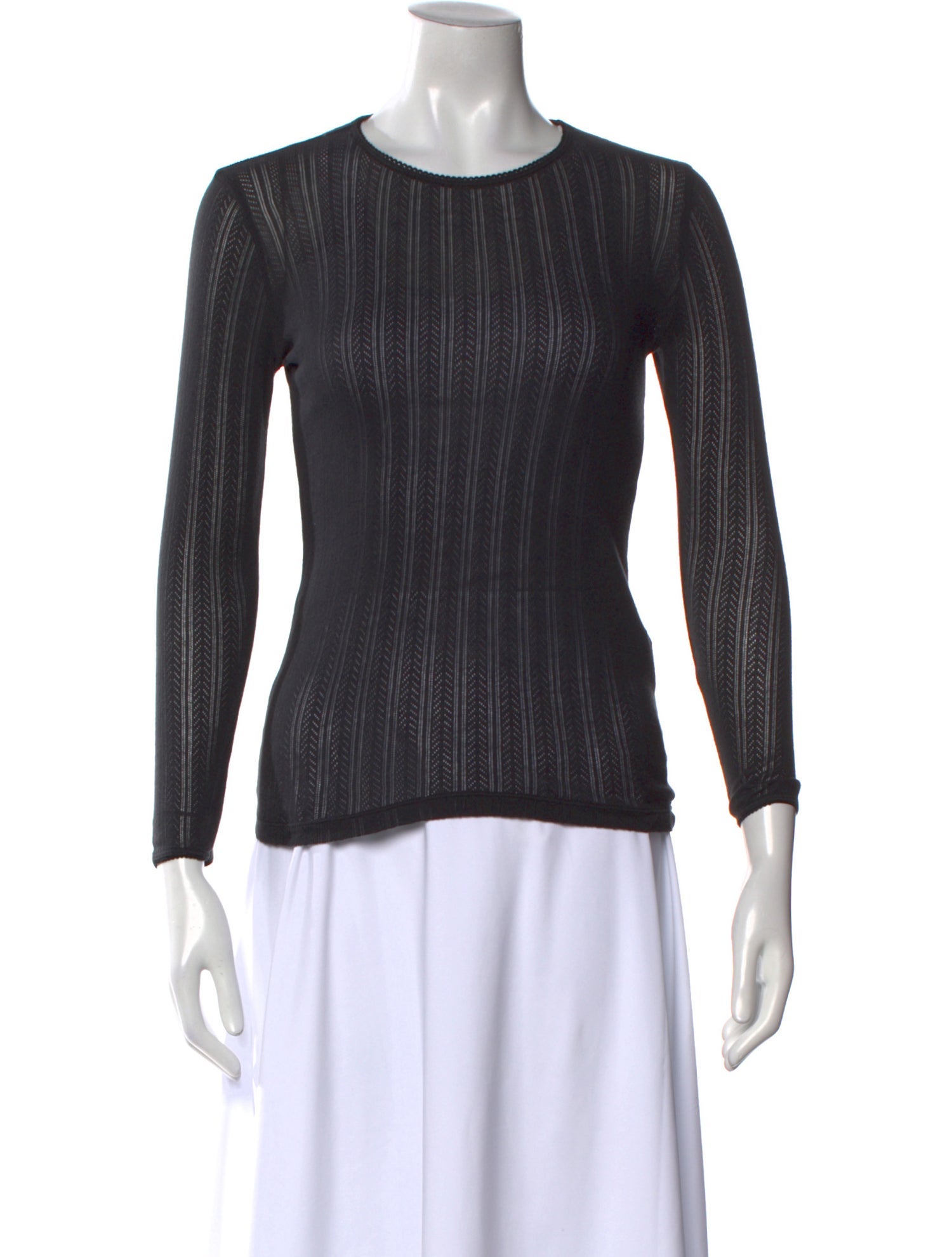 DÔEN Scoop Neck Long Sleeve Top