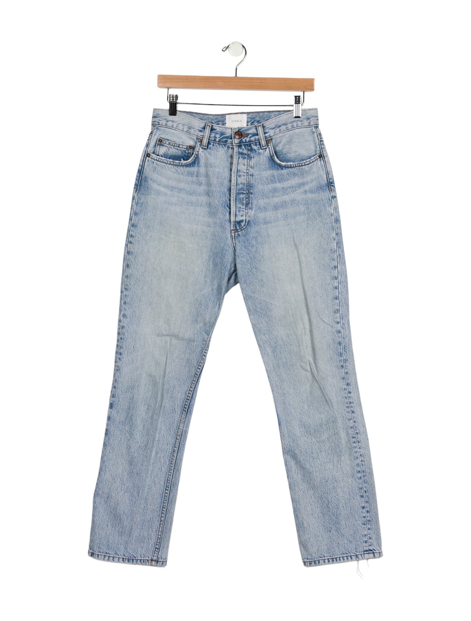 DÔEN High-Rise Straight Leg Jeans