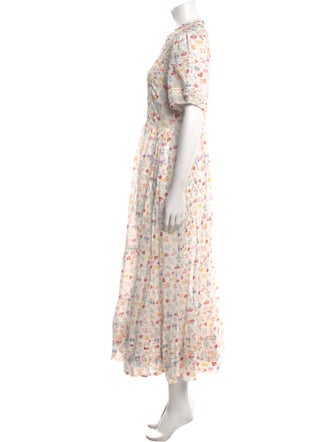DÔEN Floral Print Long Dress