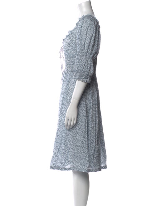 DÔEN Floral Print Knee-Length Dress