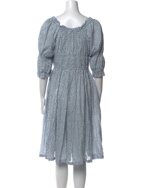 DÔEN Floral Print Knee-Length Dress