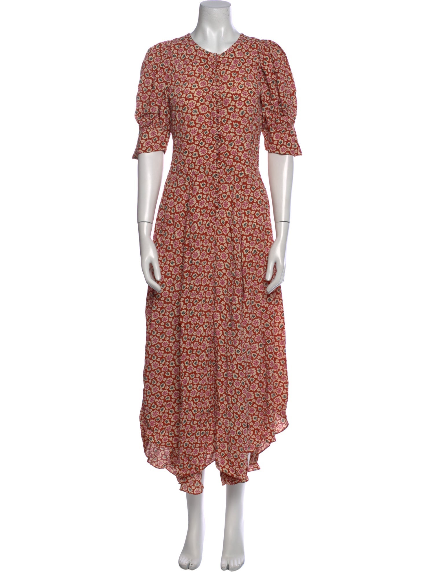 DÔEN Floral Print Long Dress