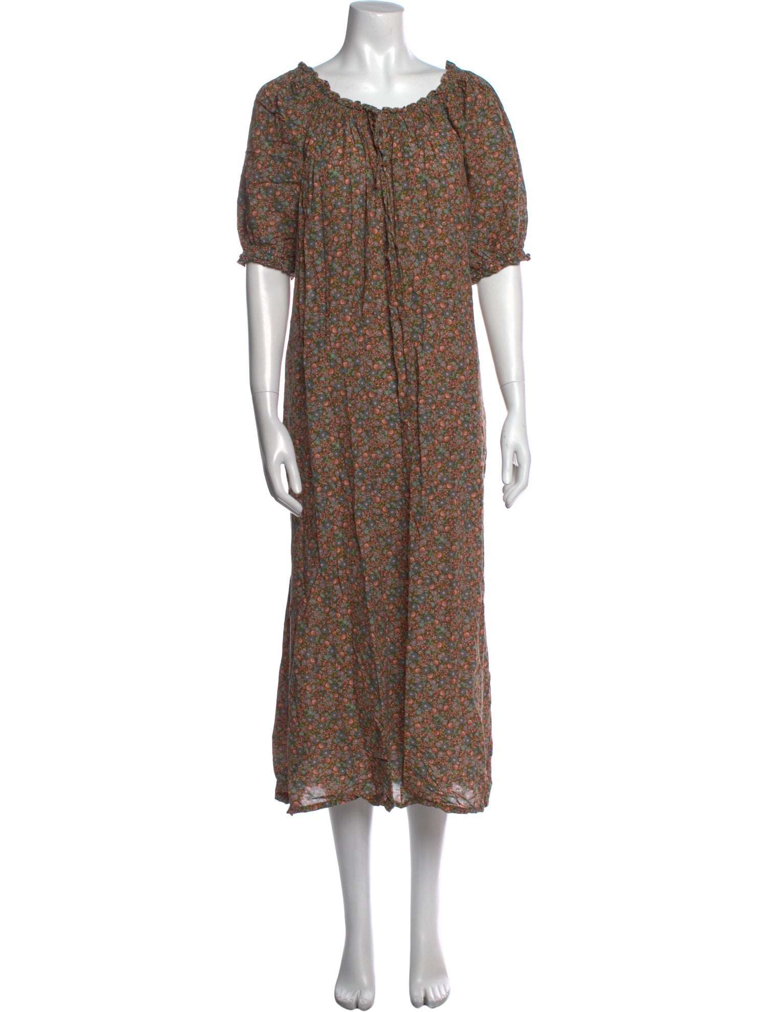 DÔEN Floral Print Long Dress