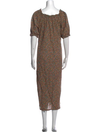 DÔEN Floral Print Long Dress