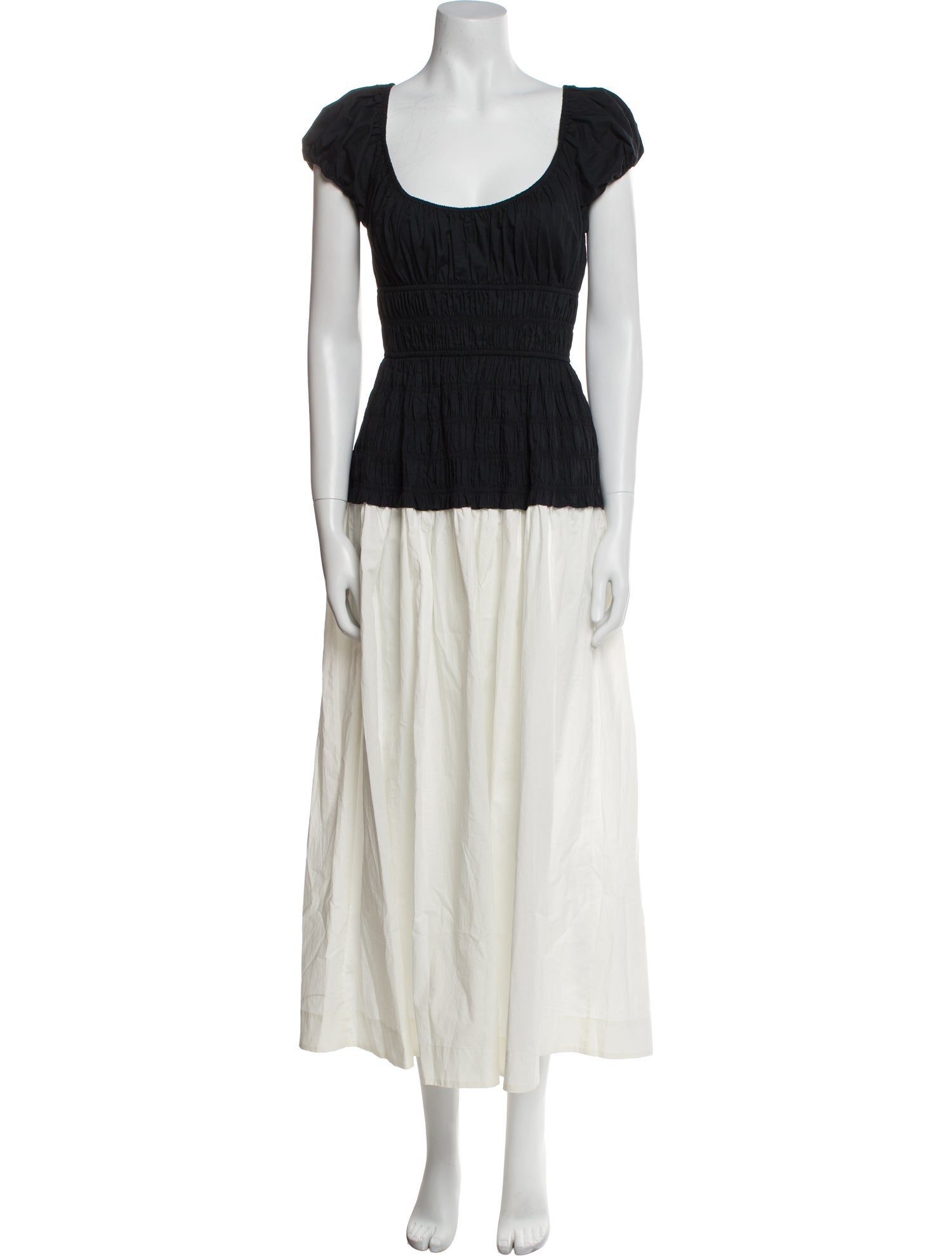 DÔEN Colorblock Pattern Long Dress